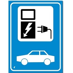 parkeerbord laadpunt elektrische auto bord